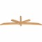 Ekena Millwork Alberta Smooth Timber Gable Bracket, Western Red Cedar, 96"W x 28"H x 3 1/2"D x 3 1/2"F, 7/12 Pitch GBW096X28X0404ALB00SWR - alternate 2